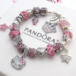 bracelets with charms authentic pandora silver bracelet with charms pink hello kitty princess  heart OQONYOW