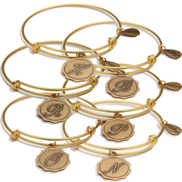 bracelets with charms bellaryann alphabet initials a-z bracelet u0026 charms in gold SASZSIN