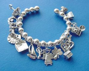 bracelets with charms sterling silver cuff charm bracelet with charms and beads HMJHUJR