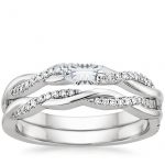 bridal ring sets 18k white gold. petite twisted vine diamond bridal set ... YBRXMNK
