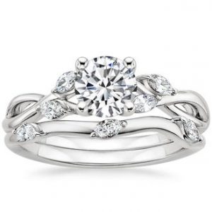 bridal ring sets 18k white gold. willow bridal set ... NRXADTX