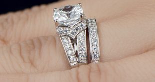 bridal ring sets marinelu0027s wedding ring set - cushion cut cz VHGKMDD