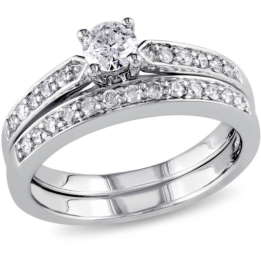 bridal ring sets miabella 1/2 carat t.w. diamond sterling silver bridal ring set EBPWFAZ