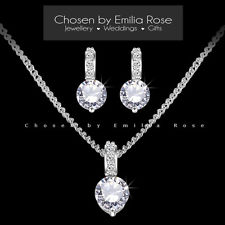 bridesmaid jewellery wedding jewelry set, bridesmaid crystal rhinestone necklace u0026 earrings  jewellery WDPZRDR