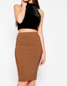 brown pencil skirt gallery QYNMBAE