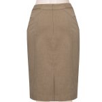 brown pencil skirt tailored wool blend pencil skirt, custom fit, handmade, fully lined, wool  blend fabric LHLRIMR