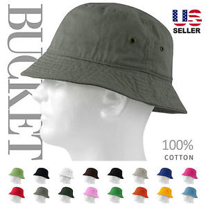 bucket hats for men image is loading bucket-hat-cap-cotton-fishing-boonie-brim-visor- CPBJWFN