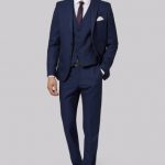 business suits moss london skinny fit blue sharkskin jacket QTWIFPL