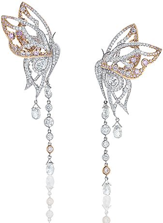 butterfly earrings high jewellery | luxury jewellery | boodles - papillion EFHBCJK
