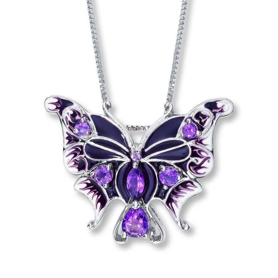 butterfly necklace hover to zoom RZXWOJD