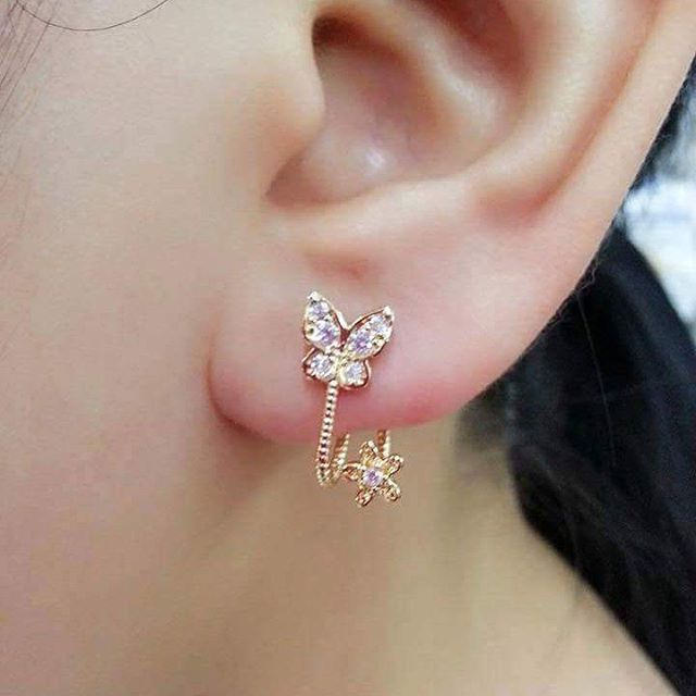 butterfly shape cute earrings MBCNKPF