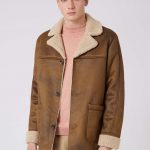 camel faux shearling coat - coats u0026 jackets - clothing - topman usa OGUEHJD