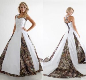 camouflage wedding dresses cheap 2016 new fashion cheap camo wedding dresses one shoulder sweep train  satin FWHJGZX