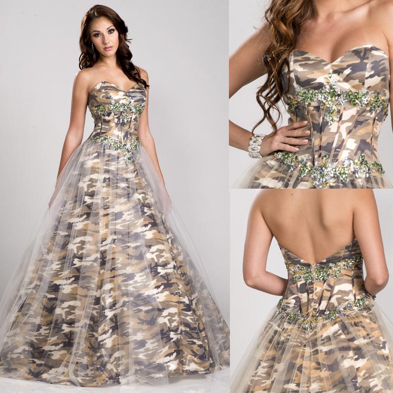 camouflage wedding dresses discount 2016 camo wedding dresses bridal gowns sweetheart gold armygreen  crystal tule court KPLGOHR