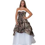 camouflage wedding dresses realtree camo wedding gown with detachable train front image YEYVDFL