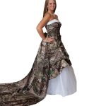 camouflage wedding dresses realtree camo wedding gown with detachable train images GESRSKA