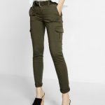 casual pants mid rise belted cargo cropped trouser pant | express LWMNFRD