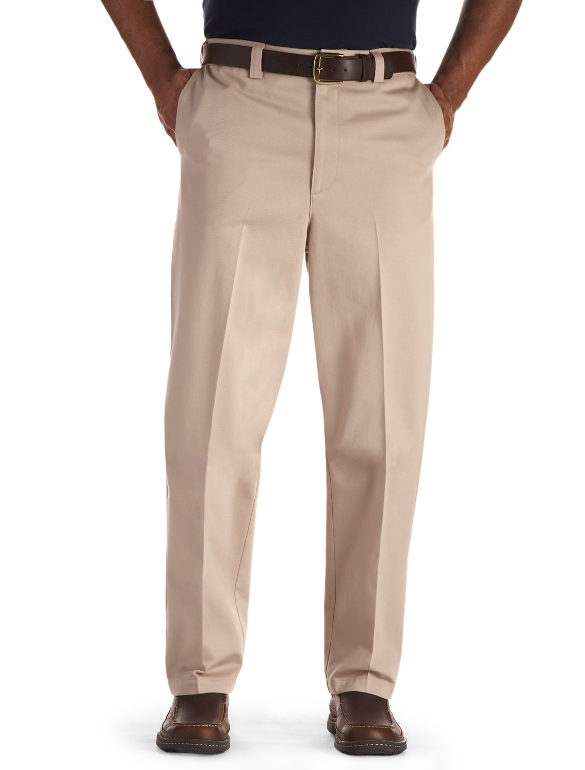 casual pants oak hill® waist-relaxer® flat-front premium pants UPKSUPC