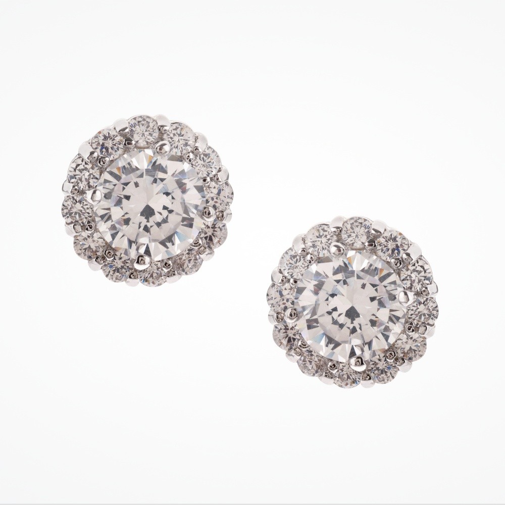 caulfield crystal stud wedding earrings by stephanie browne ... ZIEAXFG