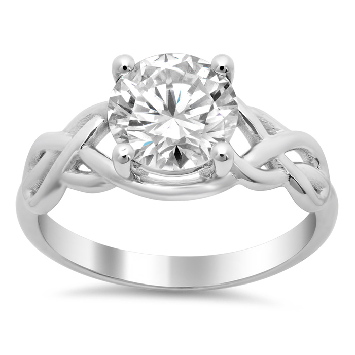 celtic engagement rings celtic knot solitaire engagement ring - click to enlarge GKQDWWW