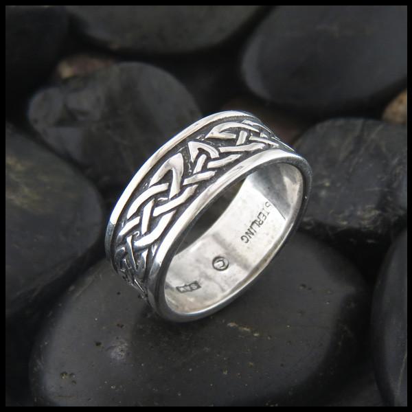celtic rings ... trinity knot celtic ring band in sterling silver ... LTCYZDX