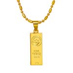 chain pendants australian hot sale mens 18k gold plating bullion pendants necklace jewelry GTWYNFQ