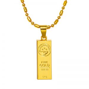 chain pendants australian hot sale mens 18k gold plating bullion pendants necklace jewelry GTWYNFQ