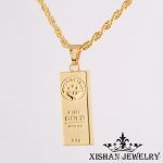 chain pendants wholesale bullion pendant necklace hip hop chain golden bars pendants  necklaces VQFOIIP
