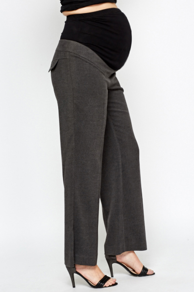 charcoal formal maternity trousers MYSEAIO