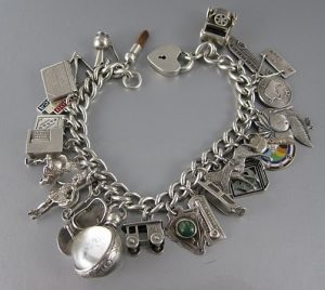 charm bracelet charms vintage sterling silver charm bracelet with 27 charms $250.00 CXBNKPF