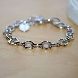 charm bracelets for girls my first charm bracelet® for girls with safety chain - cable chain HSALJGC