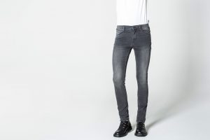 cheap monday image 1 of tight true grey jeans in true grey ... BYMLRNQ