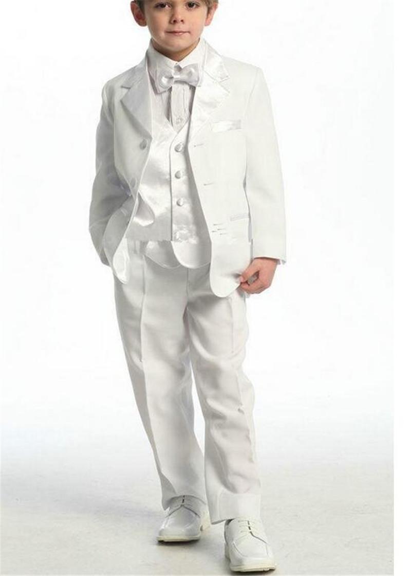 children white tuxedos boys suits for weddings attire kids tuxedo suit  children suits YHSMYOD