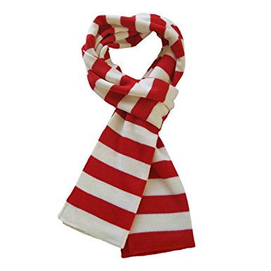 christmas scarf trendsblue soft knit striped scarf - red u0026 white ILJYYGH
