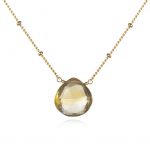 citrine jewelry gold citrine necklace - brighter than sunshine FNFJGAB