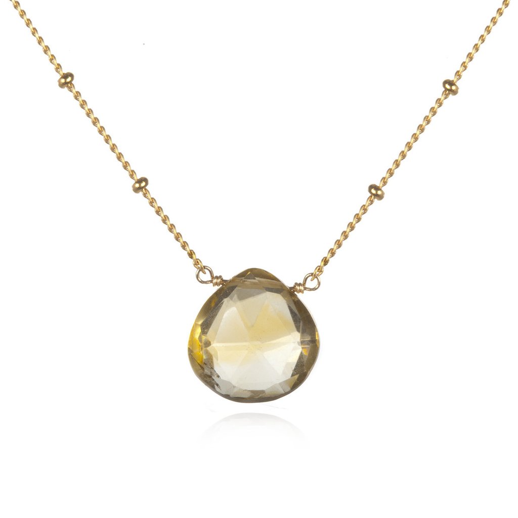 citrine jewelry gold citrine necklace - brighter than sunshine FNFJGAB