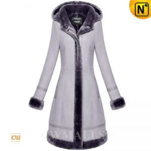 coats for women cwmalls® womens shearling hooded coat cw652117 NFVDSIU