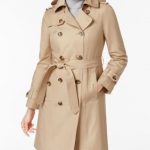coats for women london fog hooded belted trench coat EHVPORB
