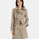 coats for women sandra classic double breasted trench coat with detachable hood YWXBZHN