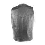 concealed carry vest ... basic concealed carry biker leather vest ... GISOQLI