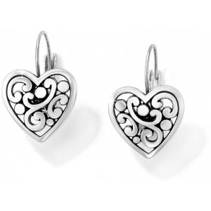 contempo contempo heart leverback earrings OJHDQGJ