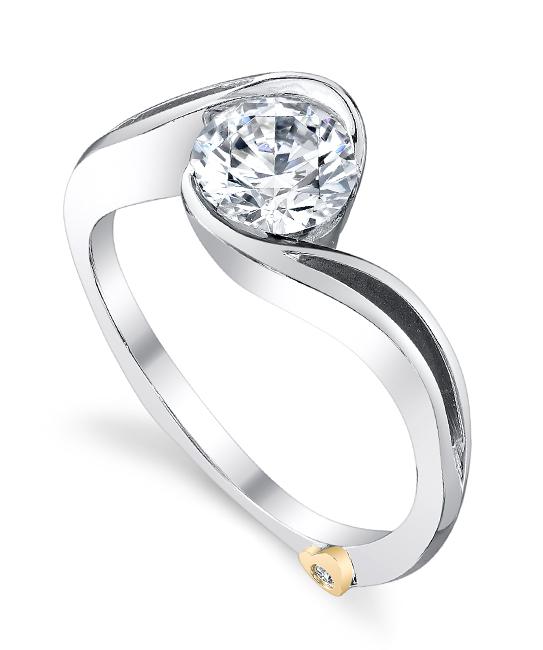 contemporary engagement rings aerial engagement ring - mark schneider design QFLLMBO