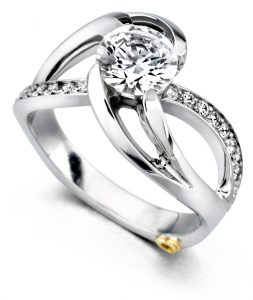 contemporary engagement rings mark schneider : kismet contemporary engagement ring GKFIJMG