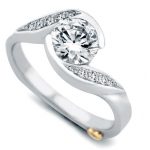 contemporary engagement rings whirlwind engagement ring - mark schneider design ZDQHUGW