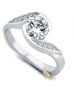 contemporary engagement rings whirlwind engagement ring - mark schneider design ZDQHUGW