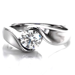 contemporary engagement rings yin-yang FSEGDGA