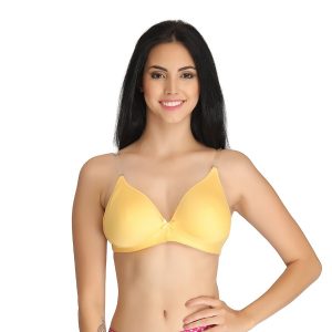 cotton bra with transparent straps u0026 back SMVKXXZ