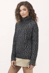 cowl neck sweater abree black u0026 white sweater abree black u0026 white sweater ... SECKBMF