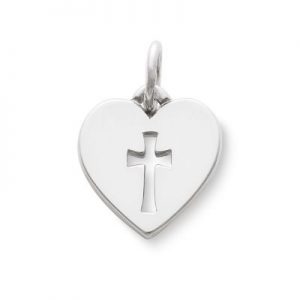 crosslet heart charm | james avery NTILJNB