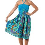 cruise dresses one-size-fits-most tube dress/coverup - crazy paisley blue NWGVLQY